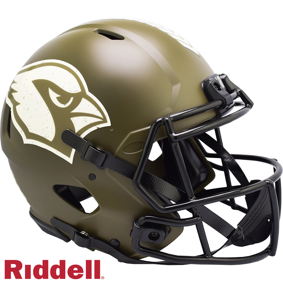 Arizona Cardinals Helmet Riddell Authentic Full Size Speed Style Salute To Service 2022