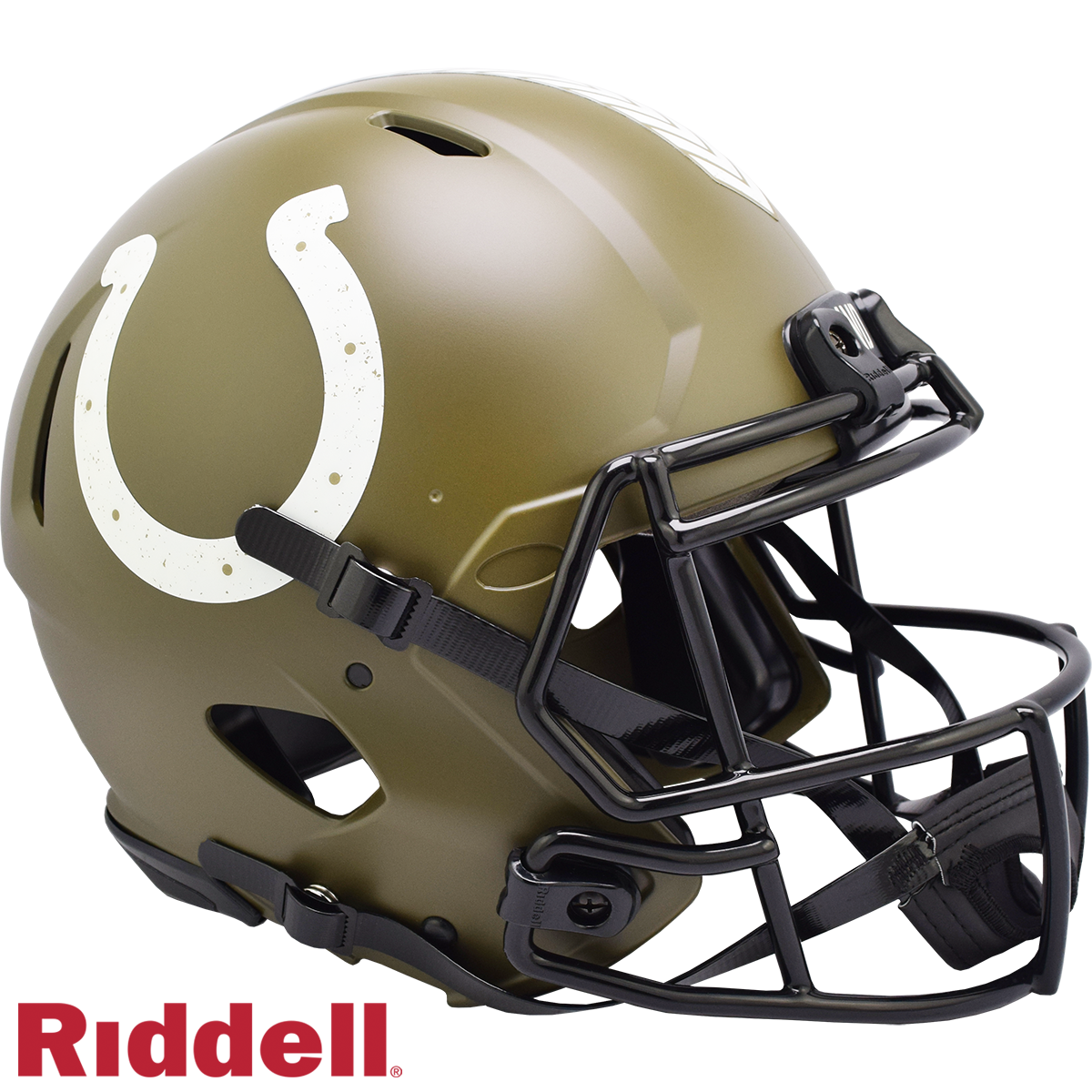 Indianapolis Colts Helmet Riddell Authentic Full Size Speed Style Salute To Service 2022