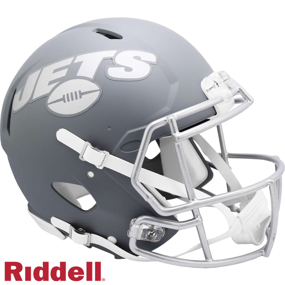 New York Jets Helmet Riddell Authentic Full Size Speed Style Slate Alternate
