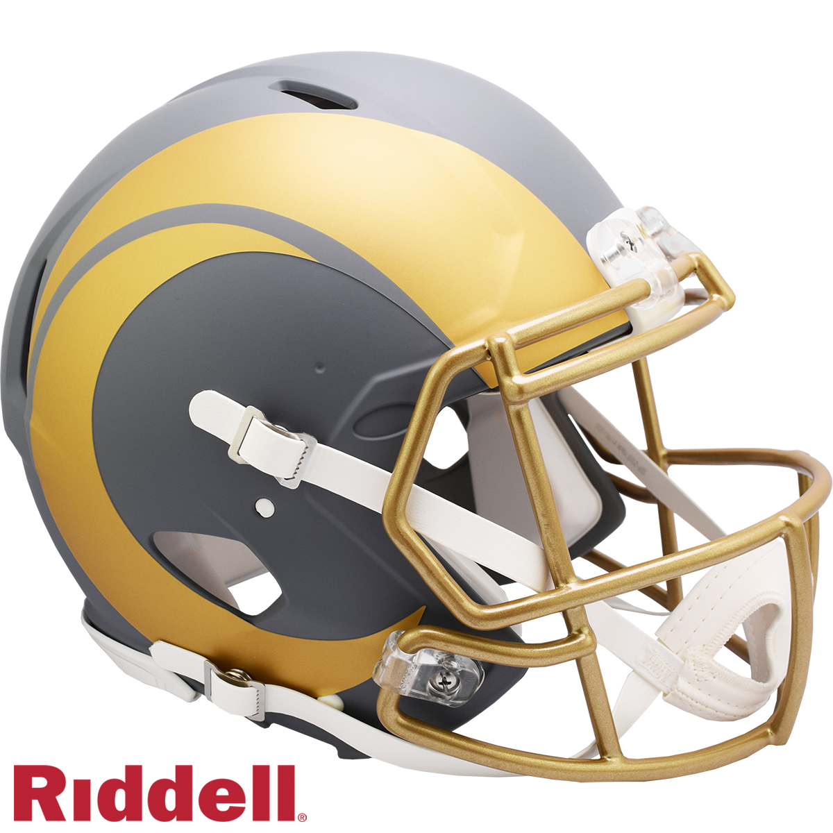 Los Angeles Rams Helmet Riddell Authentic Full Size Speed Style Slate Alternate