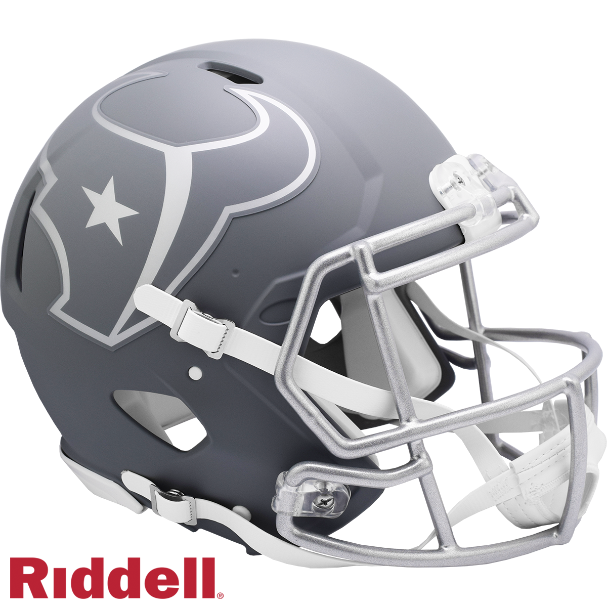 Houston Texans Helmet Riddell Authentic Full Size Speed Style Slate Alternate