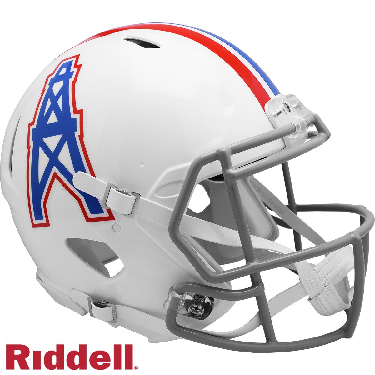 Houston Oilers Helmet Riddell Authentic Full Size Speed Style 1975-1980 T/B Special Order