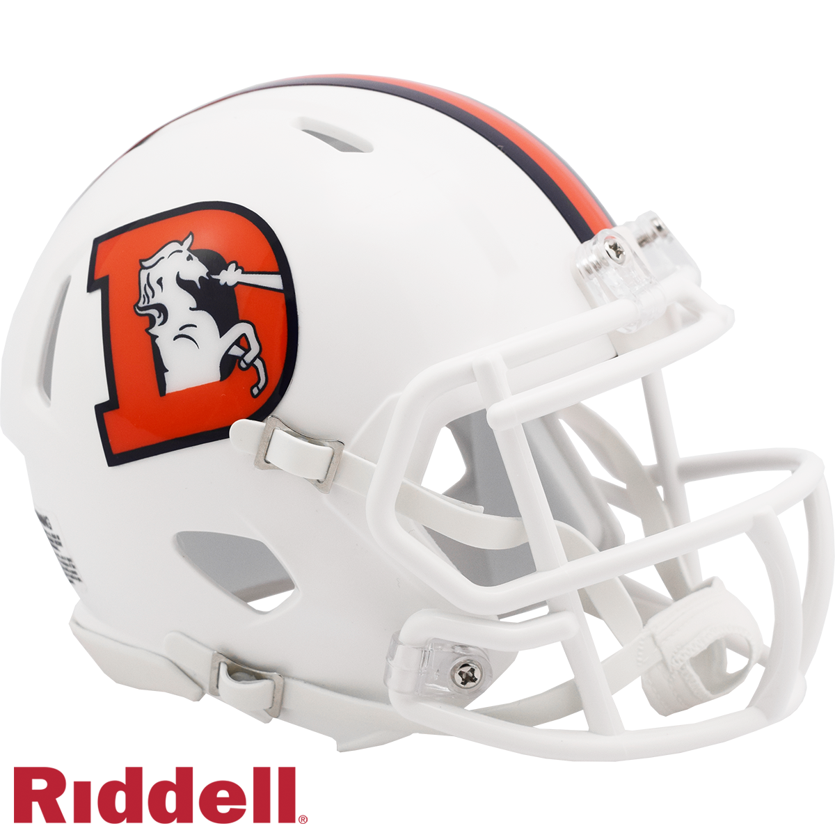 Denver Broncos Helmet Riddell Replica Mini Speed Style On-Field Alternate 2023 Snowcapped Periodic Restock