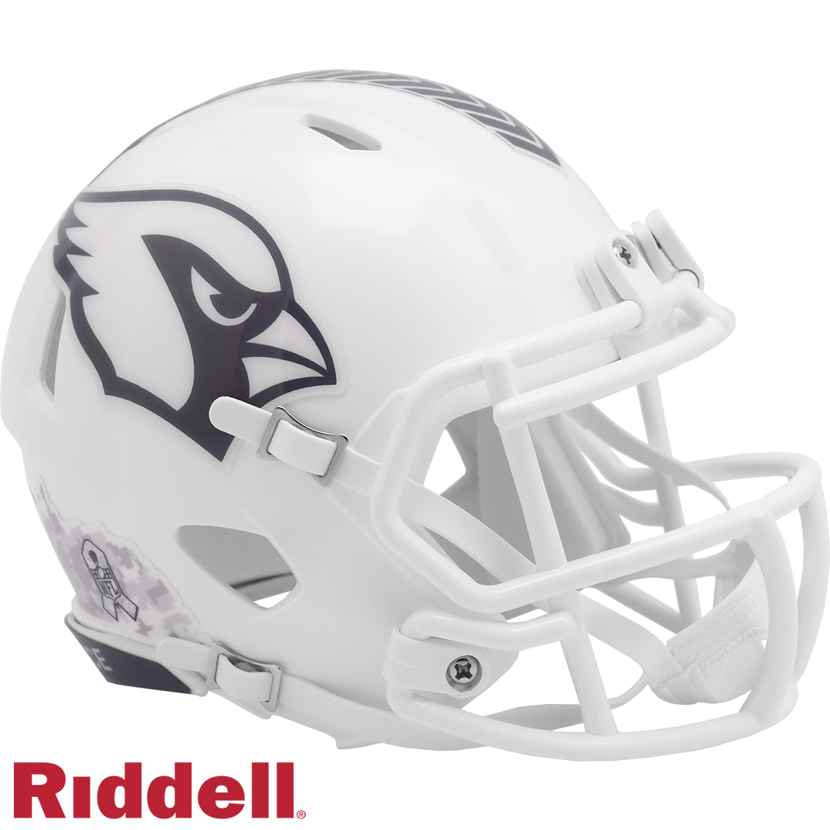 Arizona Cardinals Helmet Riddell Replica Mini Speed Style Salute To Service 2024