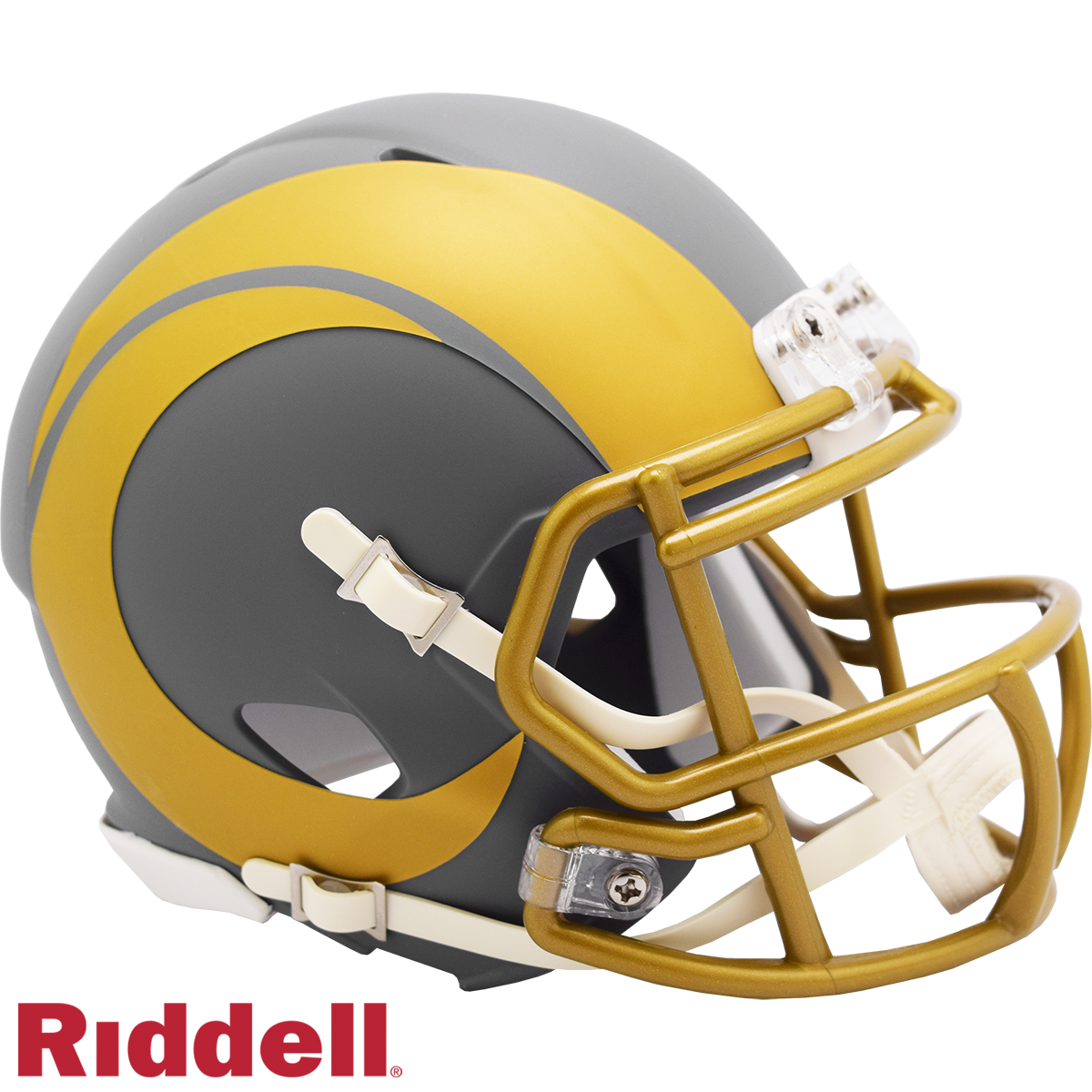 Los Angeles Rams Helmet Riddell Replica Mini Speed Style Slate Alternate