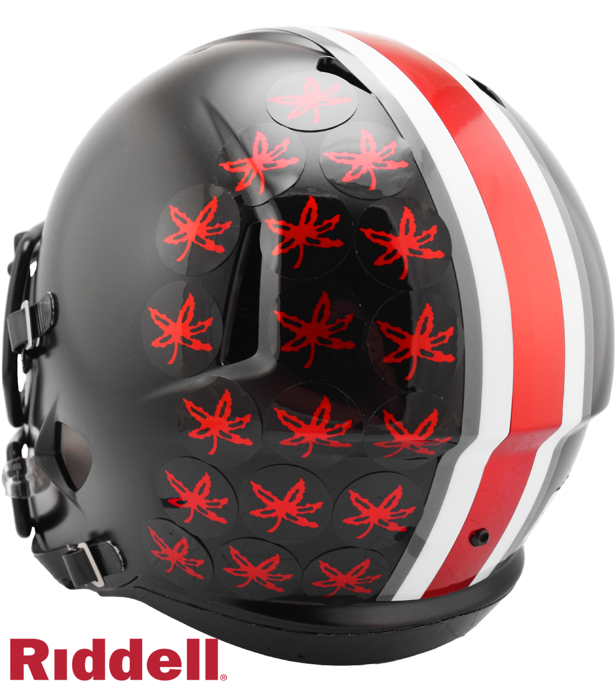 Ohio State Buckeyes Helmet Riddell Replica Full Size Speed Style Black Alternate
