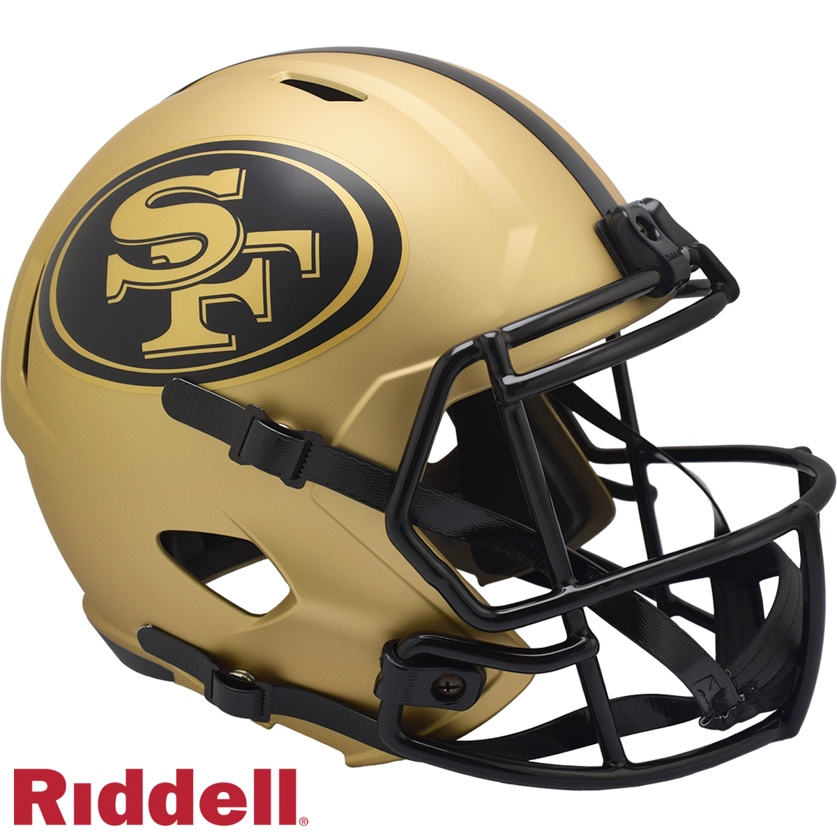 San Francisco 49ers Helmet Riddell Replica Full Size Speed Style Rave Alternate