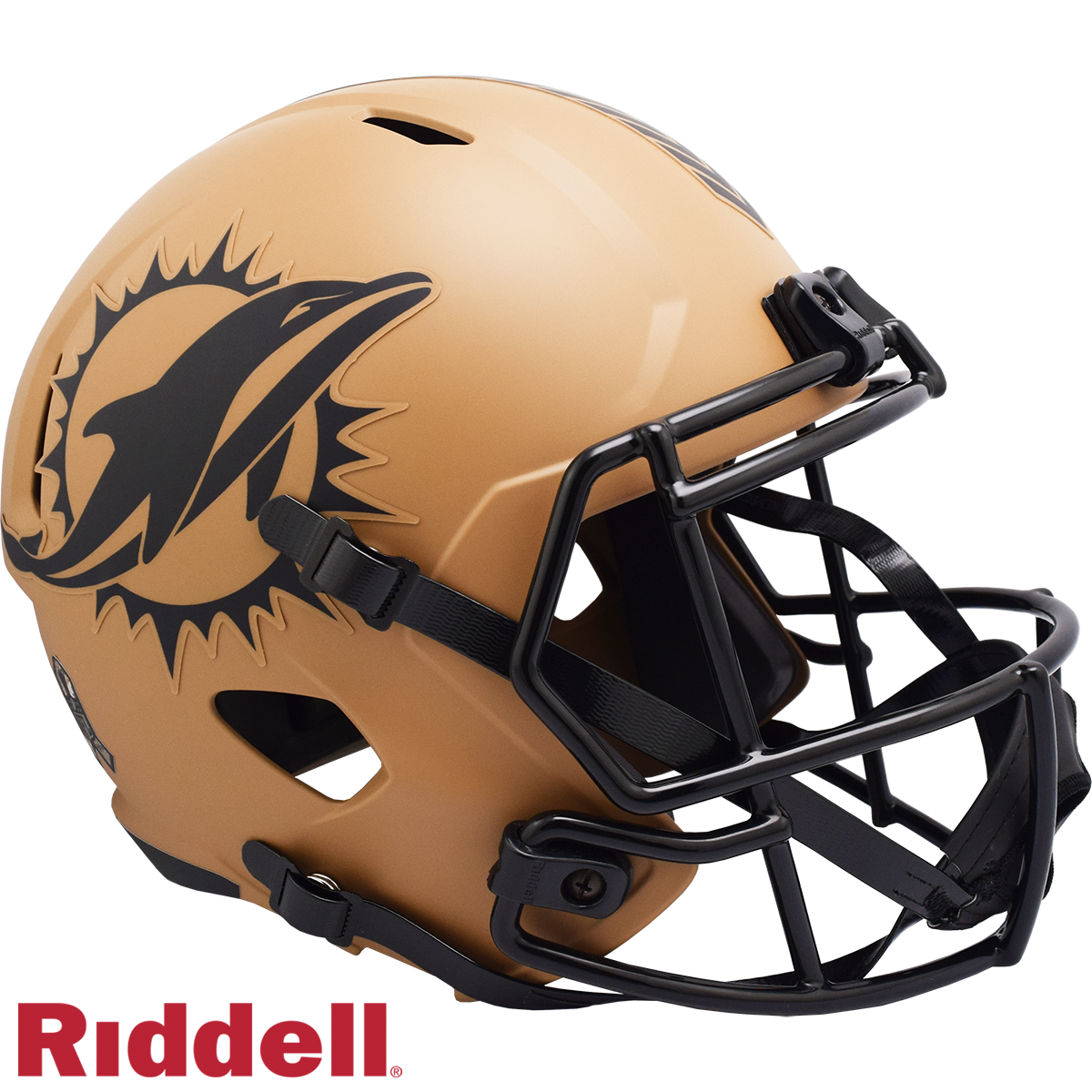 Miami Dolphins Helmet Riddell Replica Full Size Speed Style Salute To Service 2023