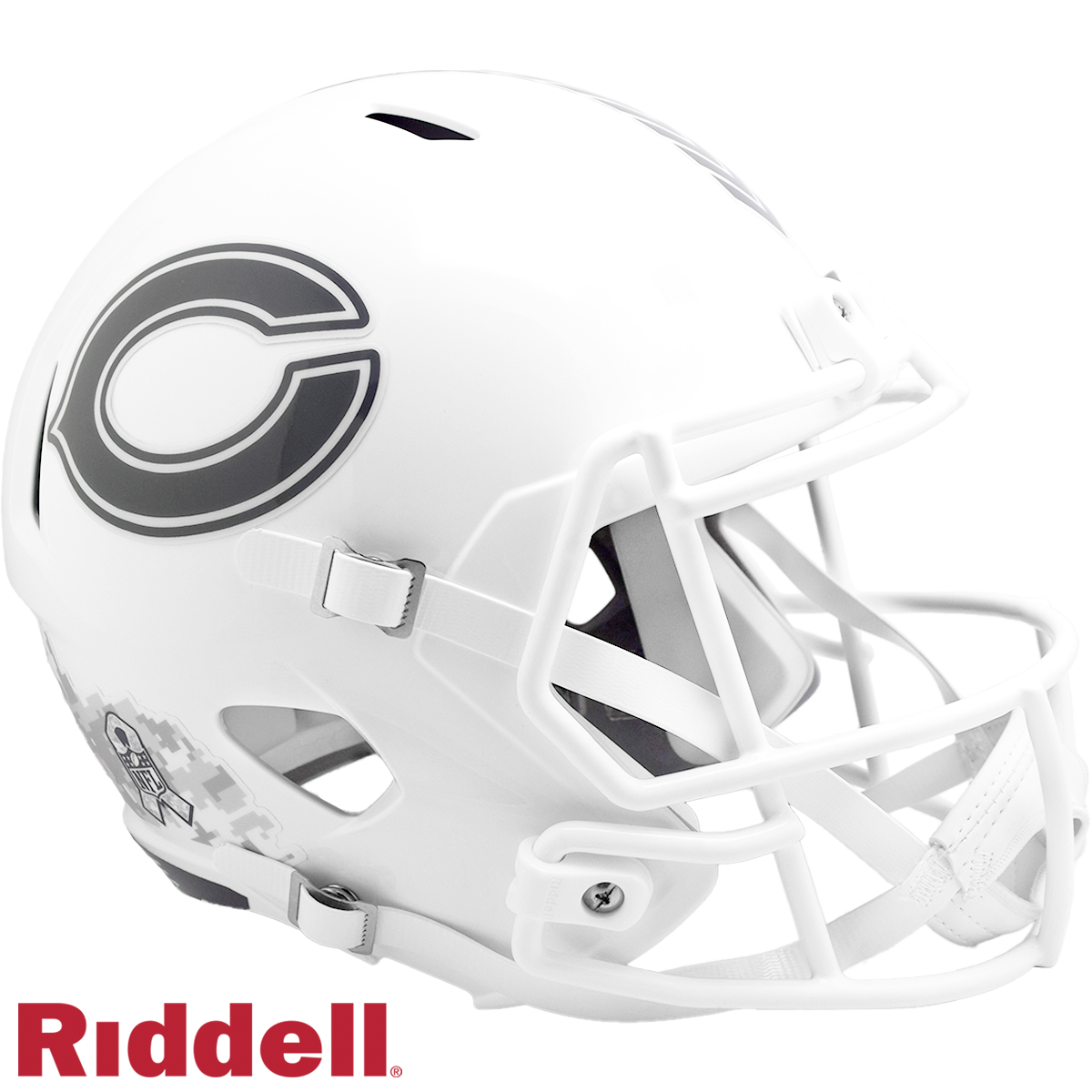 Chicago Bears Helmet Riddell Replica Full Size Speed Style Salute To Service 2024