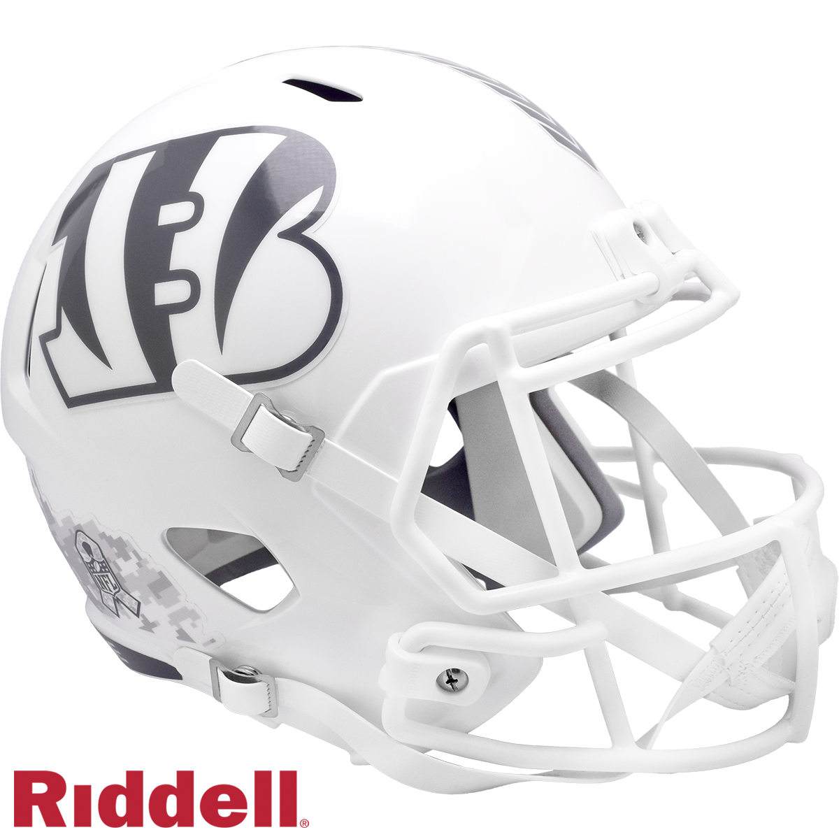 Cincinnati Bengals Helmet Riddell Replica Full Size Speed Style Salute To Service 2024