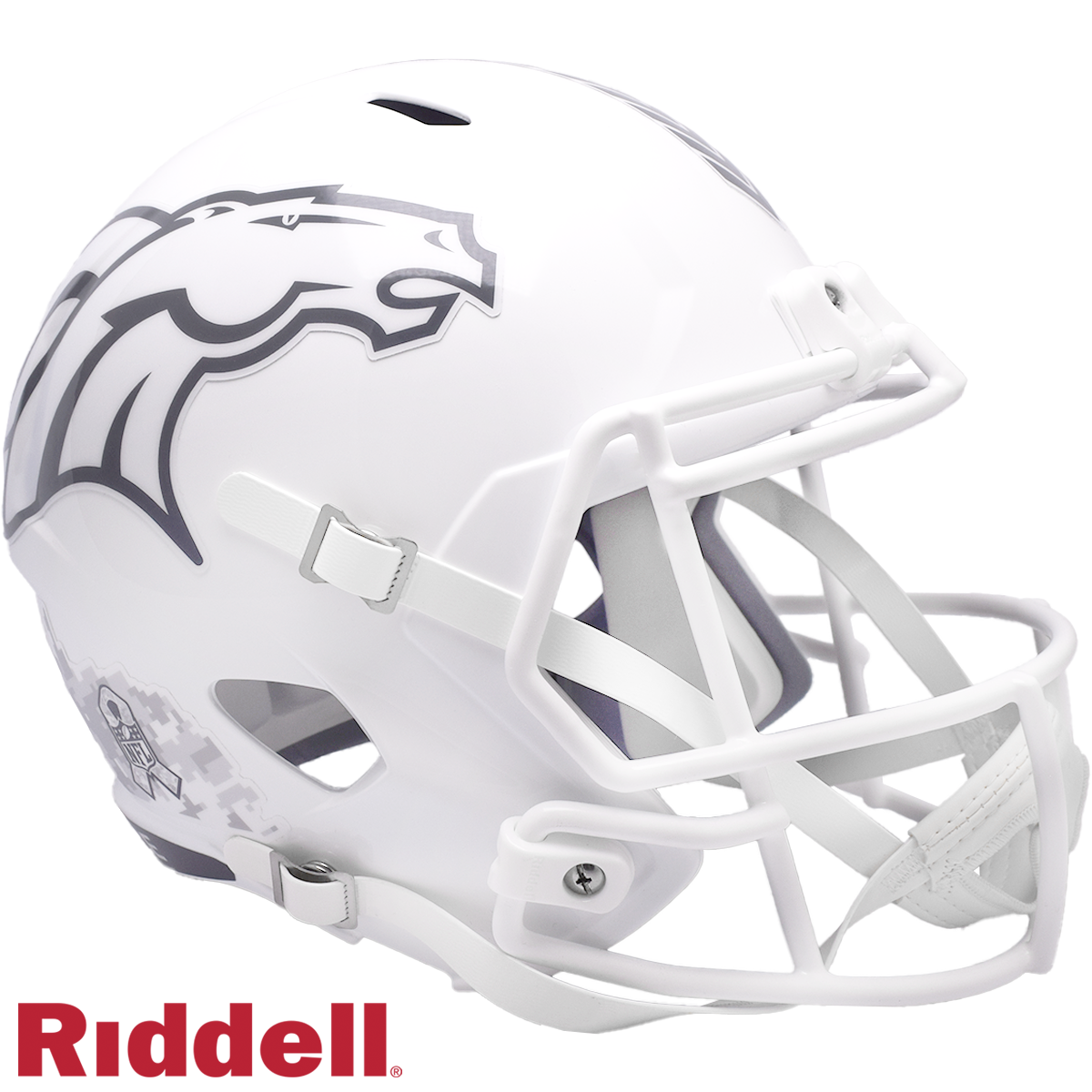 Denver Broncos Helmet Riddell Replica Full Size Speed Style Salute To Service 2024