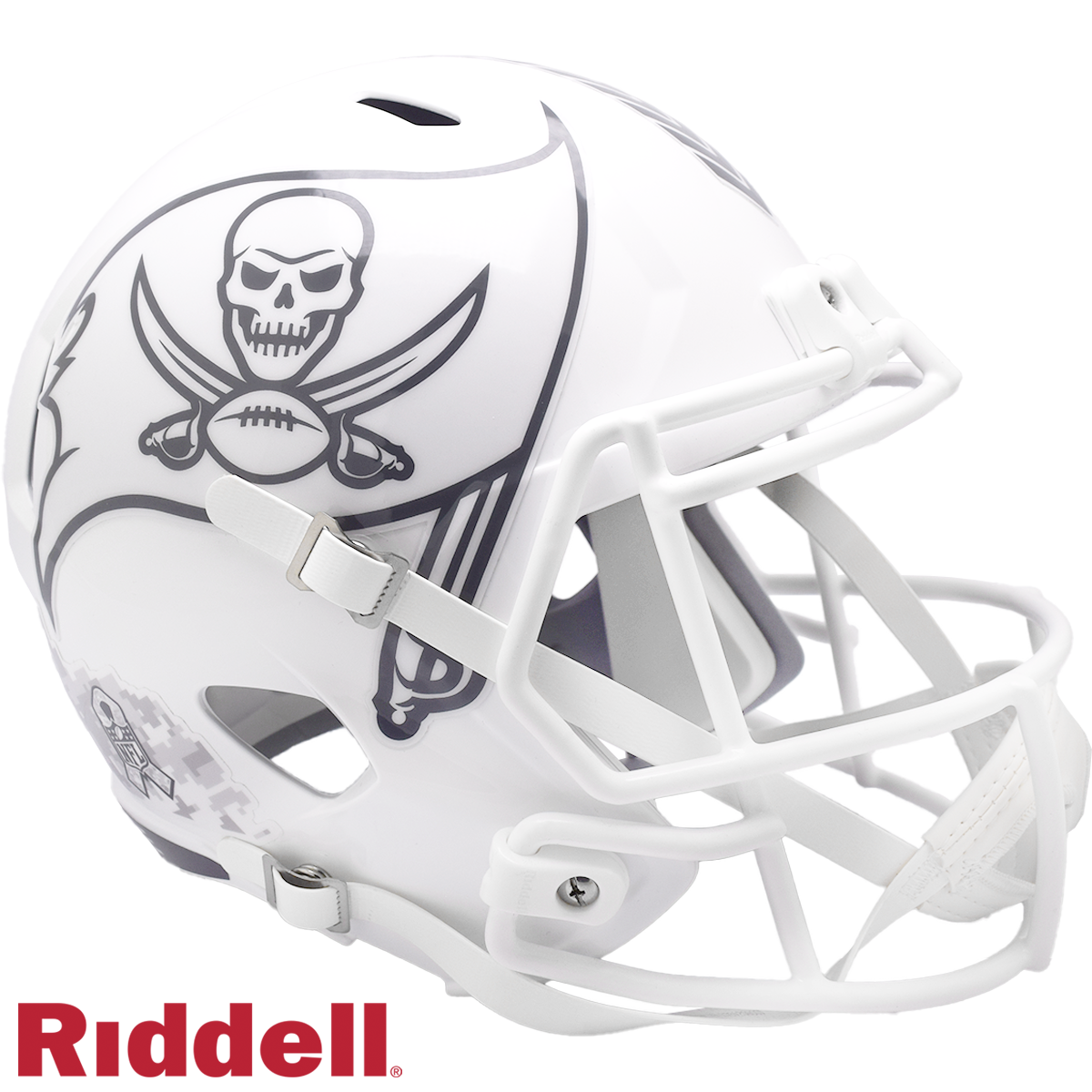 Tampa Bay Buccaneers Helmet Riddell Replica Full Size Speed Style Salute To Service 2024