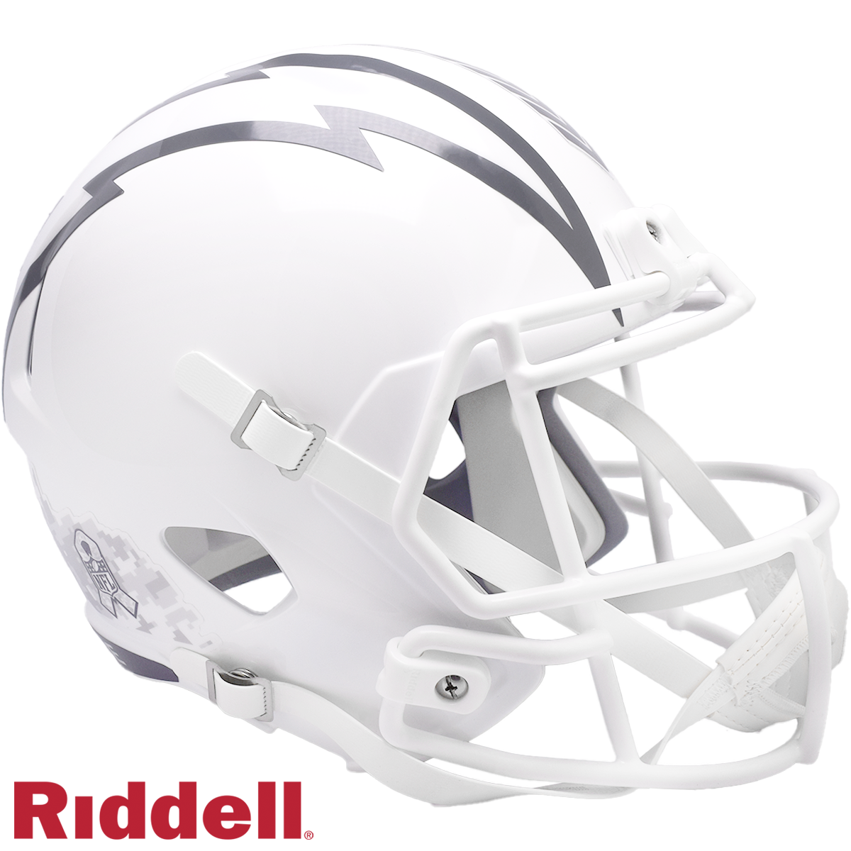 Los Angeles Chargers Helmet Riddell Replica Full Size Speed Style Salute To Service 2024