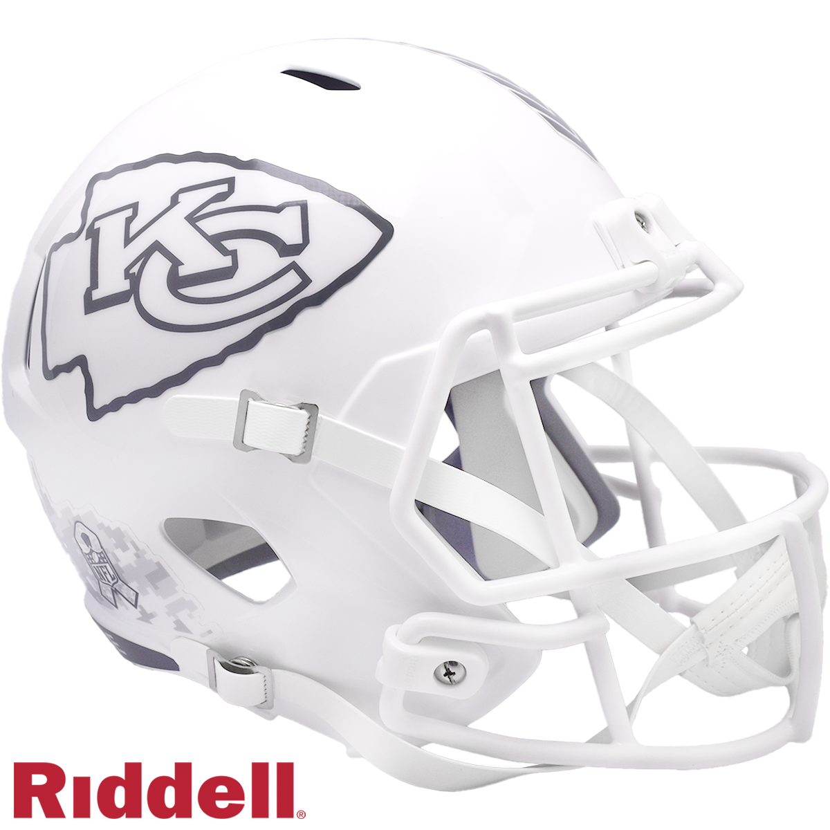 Kansas City Chiefs Helmet Riddell Replica Full Size Speed Style Salute To Service 2024