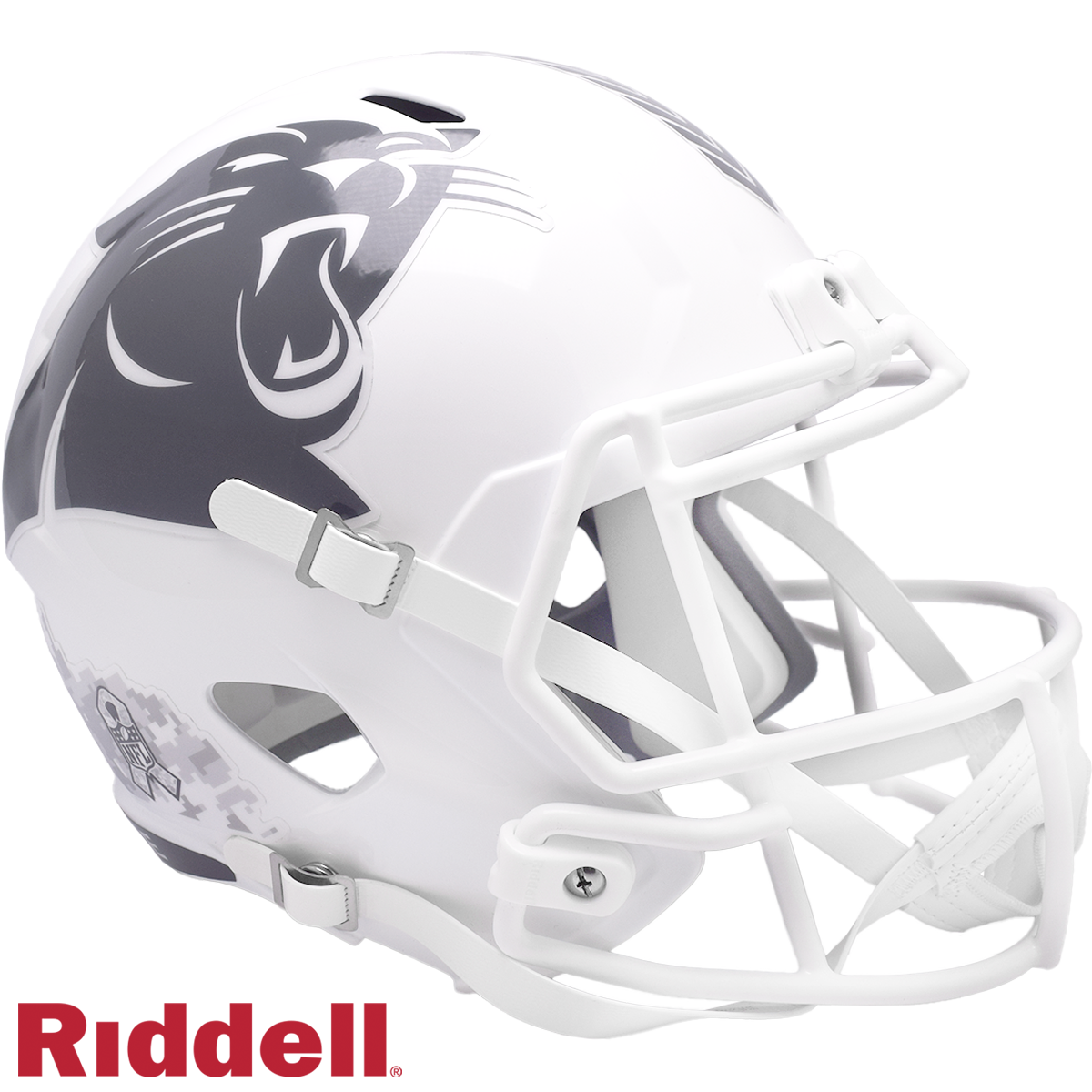 Carolina Panthers Helmet Riddell Replica Full Size Speed Style Salute To Service 2024