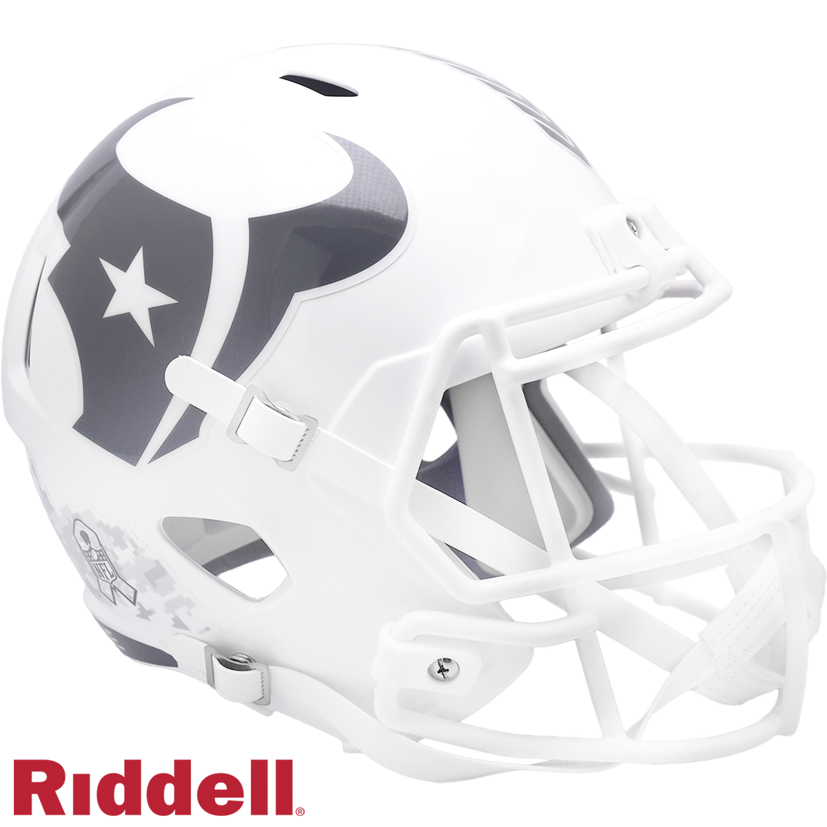 Houston Texans Helmet Riddell Replica Full Size Speed Style Salute To Service 2024