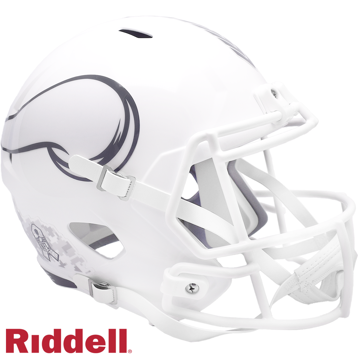Minnesota Vikings Helmet Riddell Replica Full Size Speed Style Salute To Service 2024