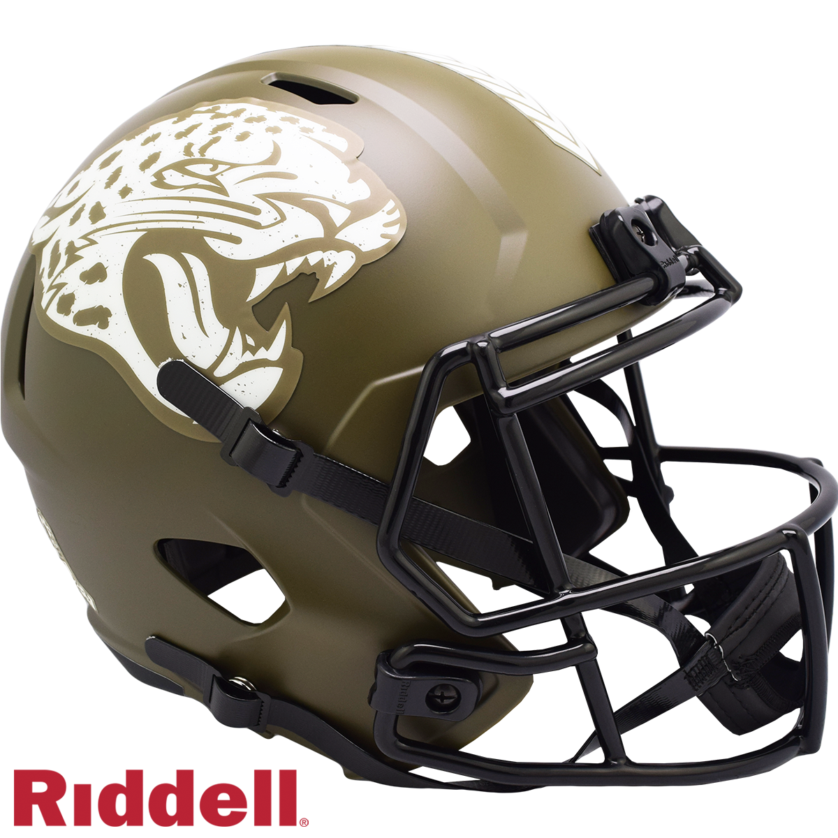 Jacksonville Jaguars Helmet Riddell Replica Full Size Speed Style Salute To Service 2022