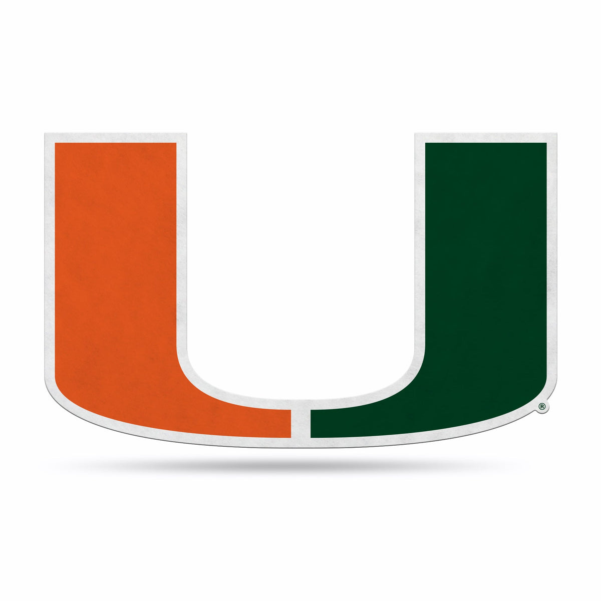 Miami Hurricanes Pennant Shape Cut Logo Design - Special Order