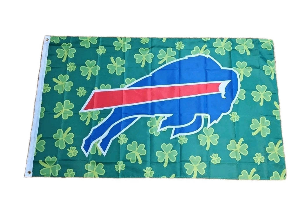 Buffalo Bills Irish Flag size 3' x 5' NEW FREE SHIPPING