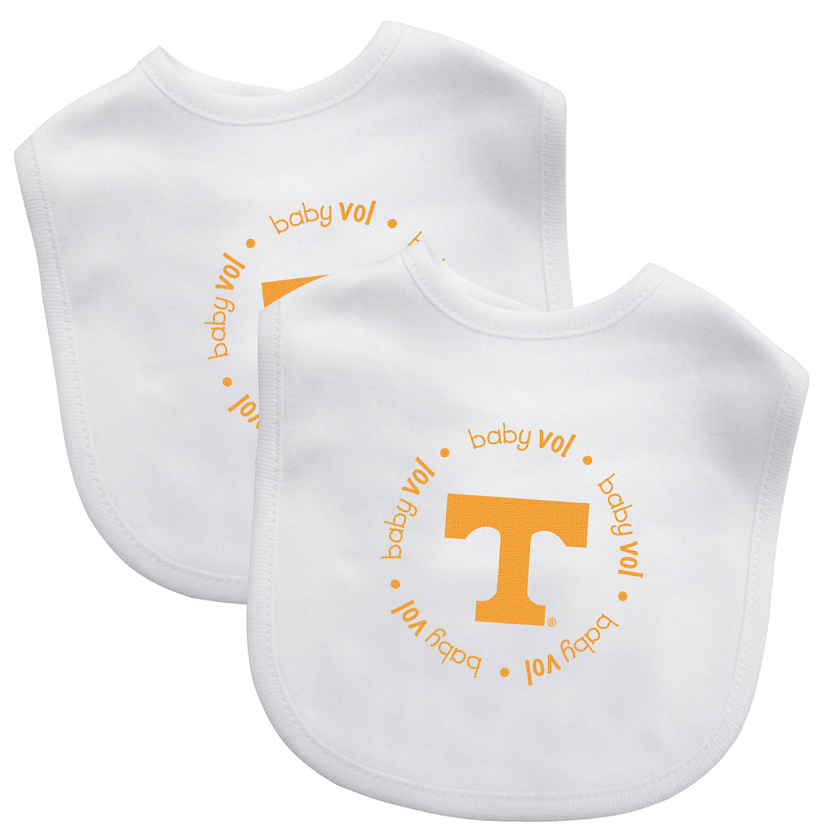 Tennessee Volunteers Baby Bib 2 Pack - Special Order