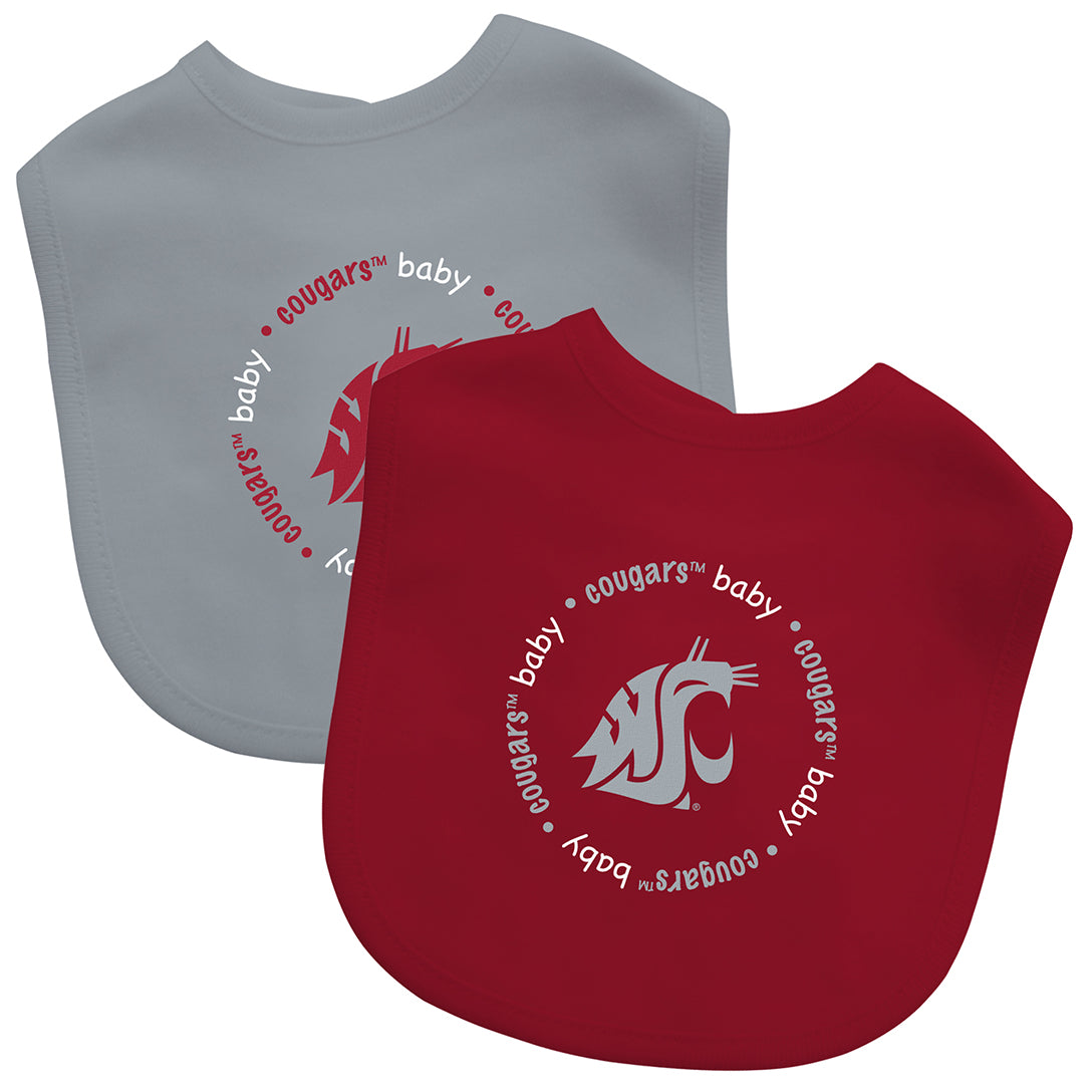 Washington State Cougars Baby Bib 2 Pack - Special Order