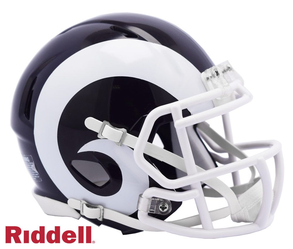 Los Angeles Rams Helmet Riddell Replica Mini Speed Style 2017-2019 T/B