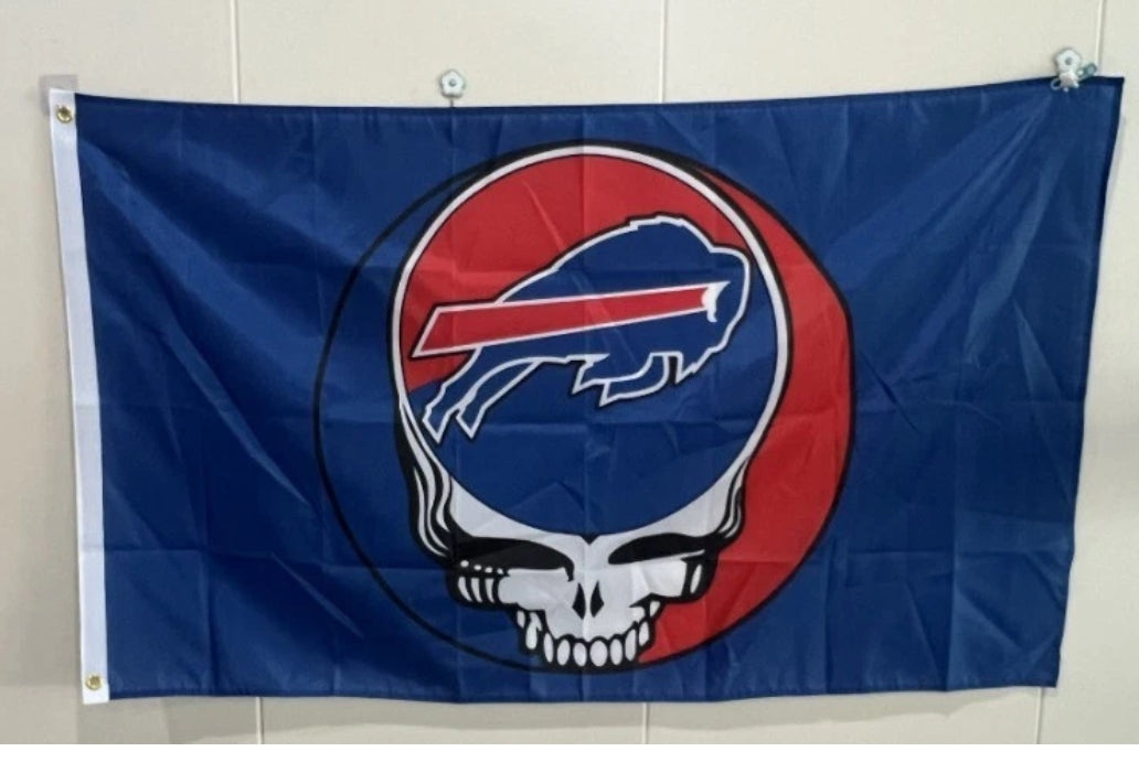 Buffalo Bills Grateful Dead 3'x5' Flag NEW FREE SHIPPING