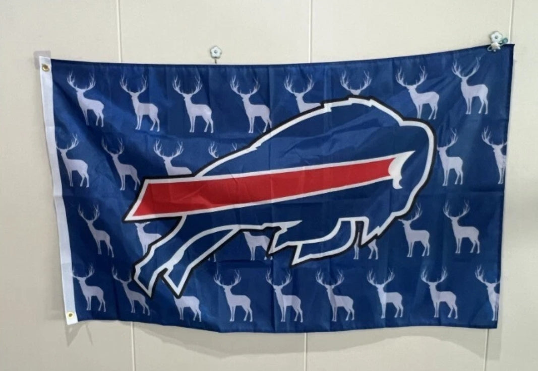 Buffalo Bills 3'x5' Flag Hunter Buck NEW FREE SHIPPING