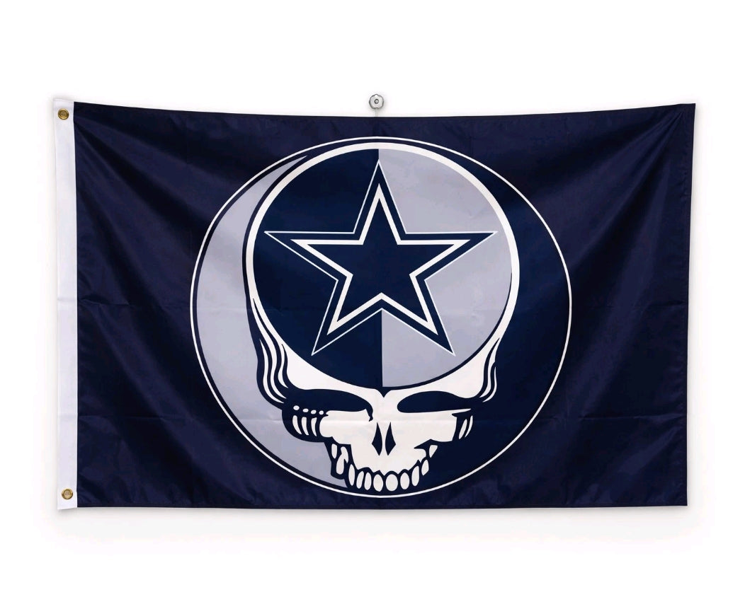 Dallas Cowboys Grateful Dead 3'x5' Flag NEW FREE SHIPPING