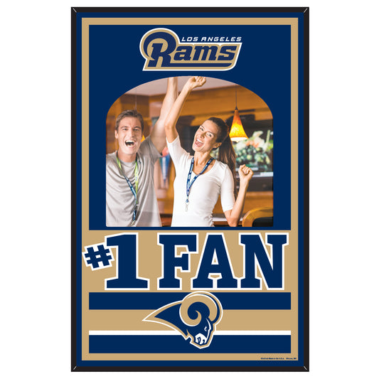 Los Angeles Rams Sign Wood 11x17 Mirror