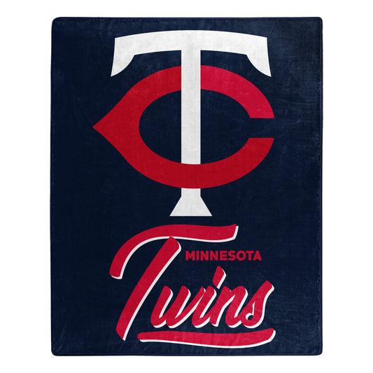 Minnesota Twins Blanket 50x60 Raschel Signature Design