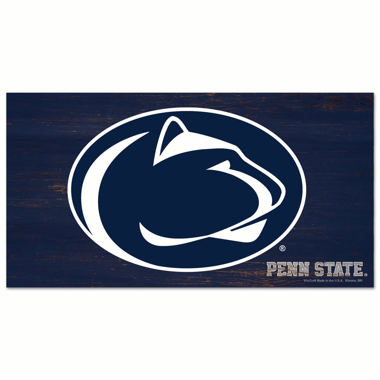 Penn State Nittany Lioins Sign Wood 9x17