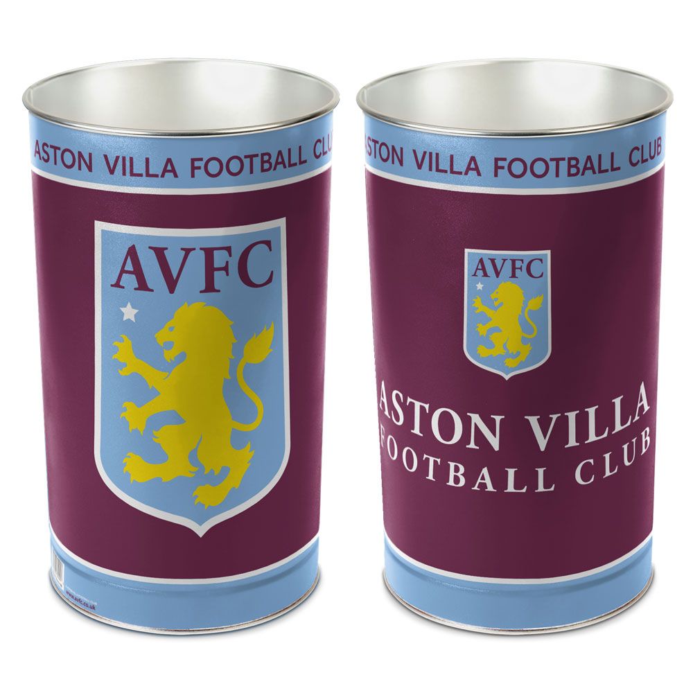 Aston Villa FC Wastebasket 15 Inch Special Order