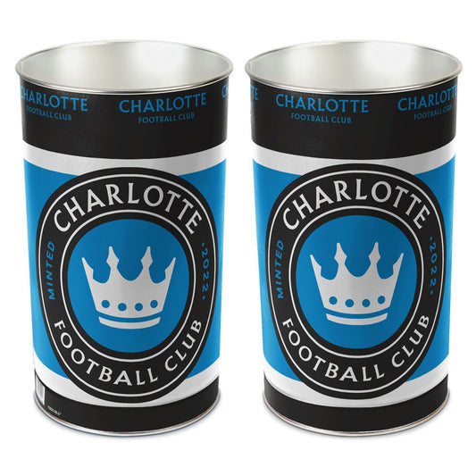 Charlotte FC Wastebasket 15 Inch Special Order