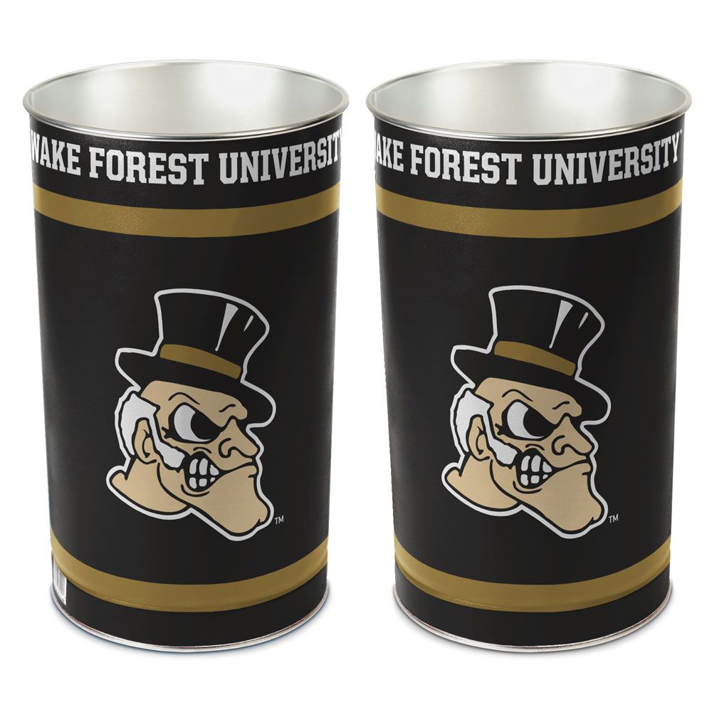 Wake Forest Demon Deacons Wastebasket 15 Inch Special Order