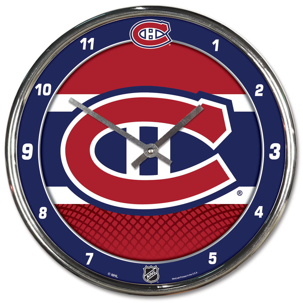 Montreal Canadiens Round Chrome Wall Clock Periodic Restock