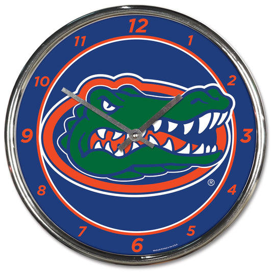 Florida Gators Round Chrome Wall Clock Periodic Restock