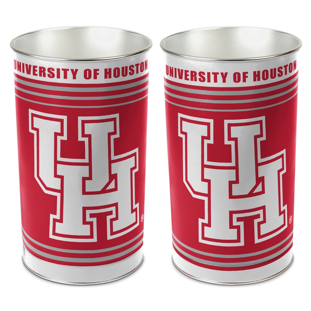 Houston Cougars Wastebasket 15 Inch Special Order