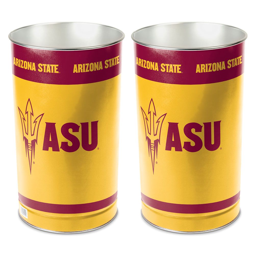 Arizona State Sun Devils Wastebasket 15 Inch Special Order