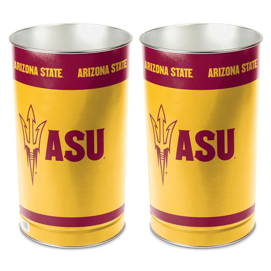 Arizona State Sun Devils Wastebasket 15 Inch Special Order