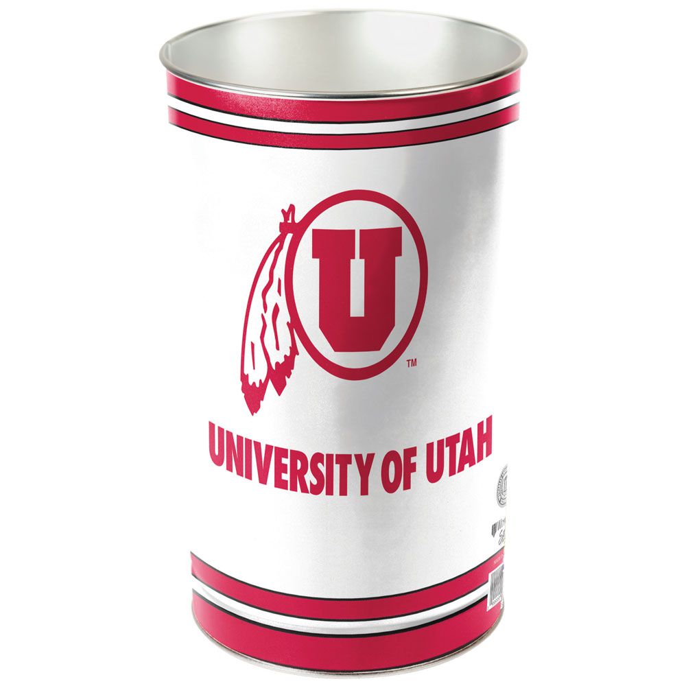 Utah Utes Wastebasket 15 Inch Special Order