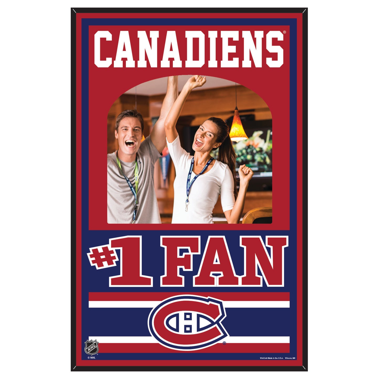 Montreal Canadiens Sign Wood 11x17 Mirror