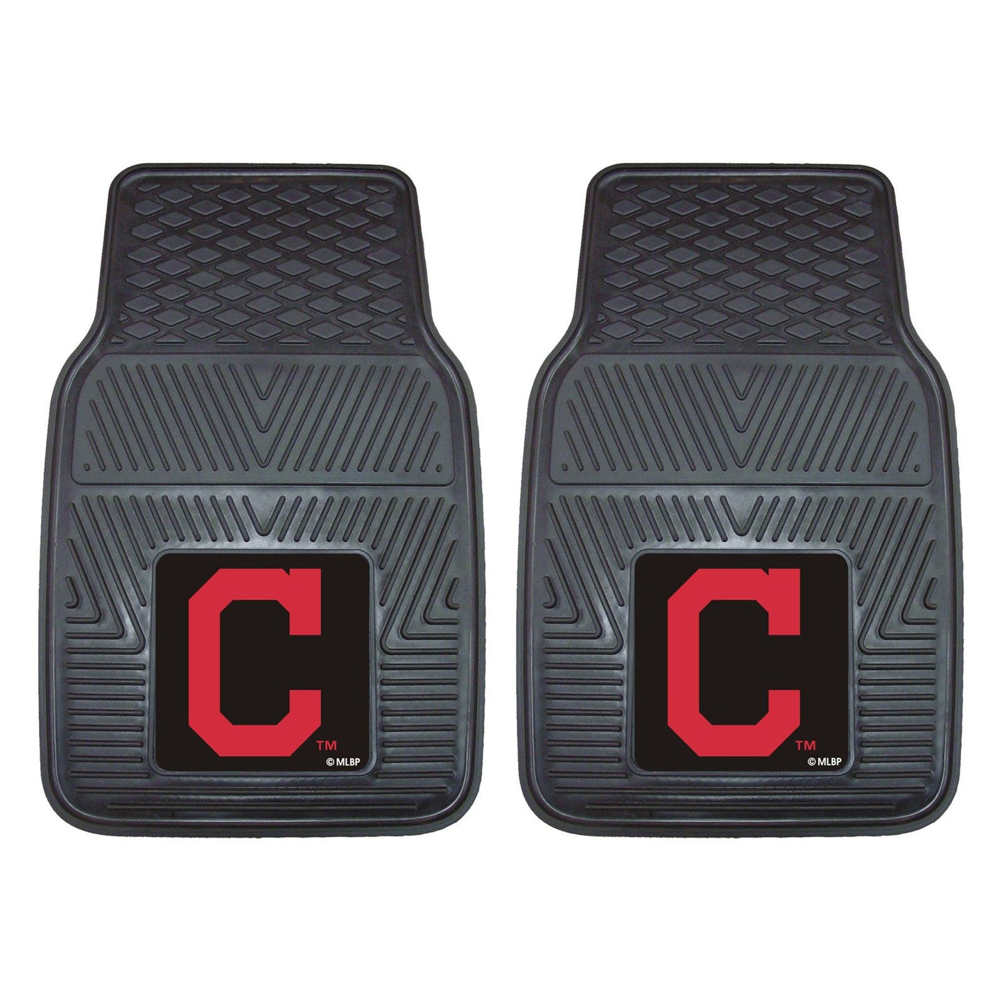 Cleveland Indians Car Mats Heavy Duty 2 Piece Vinyl