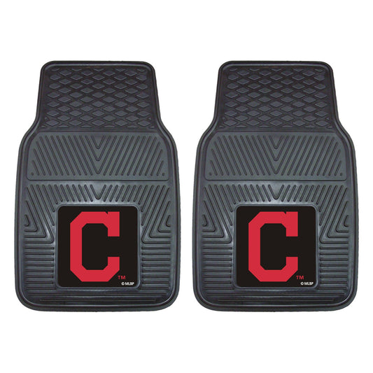 Cleveland Indians Car Mats Heavy Duty 2 Piece Vinyl