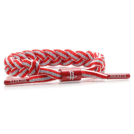 Houston Rockets Bracelet Braided Red and White