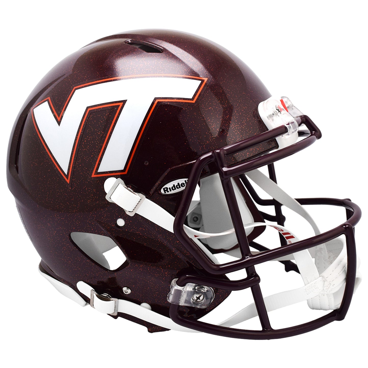 Virginia Tech Hokies Helmet Riddell Authentic Full Size Speed Style Maroon - Special Order