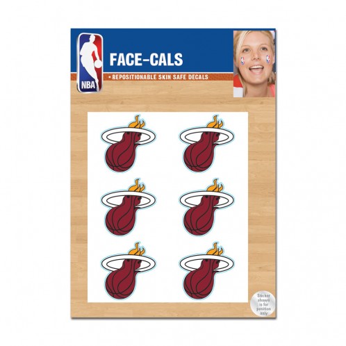 Miami Heat Tattoo Face Cals - Special Order