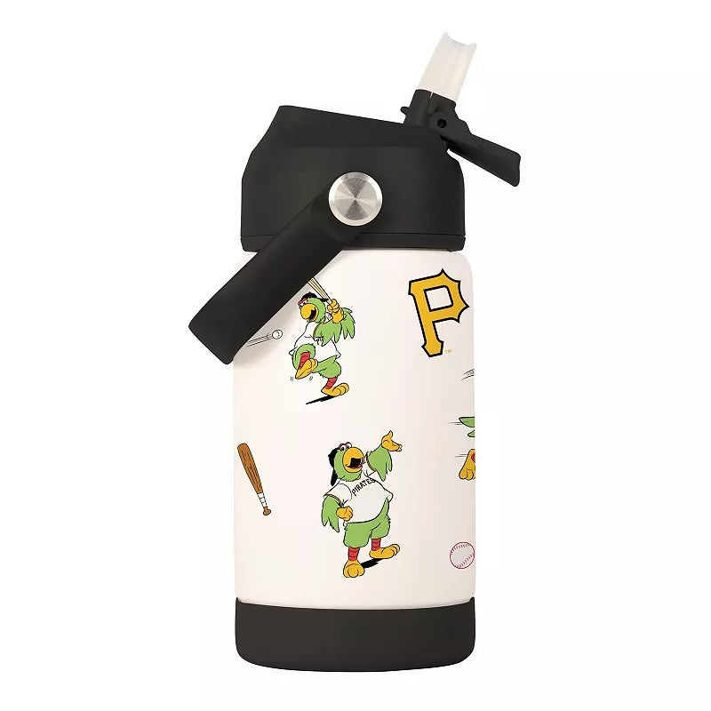 Pittsburgh Pirates Kids Bottle 12oz Stainless Steel Mascot  - Special Order