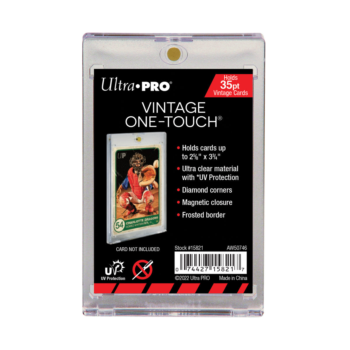 Vintage Card One-Touch UV Magnetic Holder